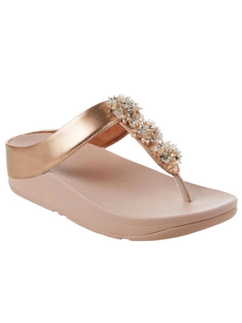 Fitflop Galaxy Toe Thong Rose Gold Sandals Size 9